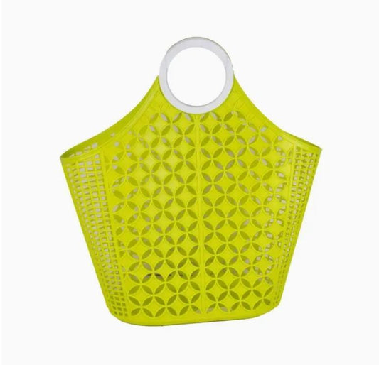 Collins Beach Tote lime