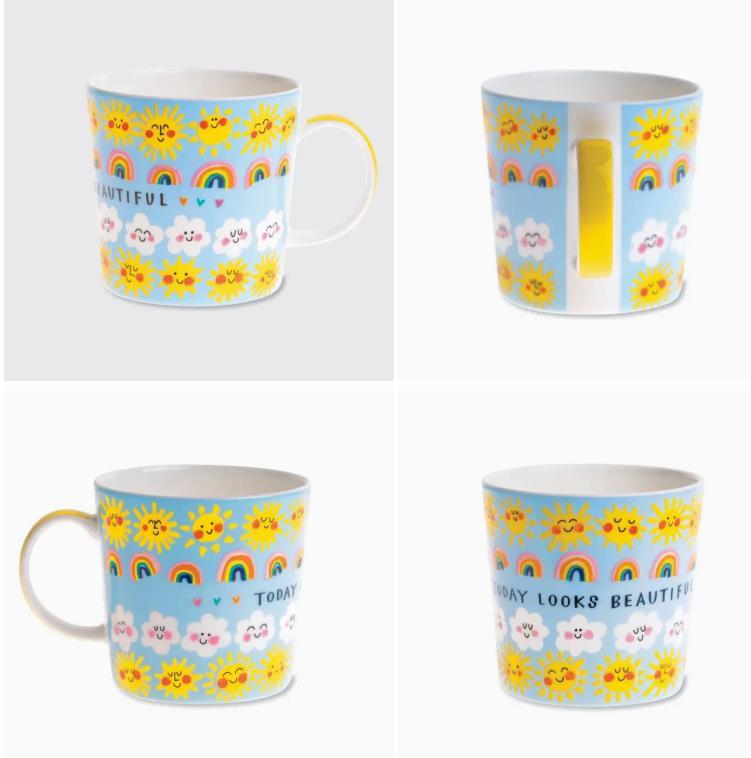 Today Looks Beautiful Bone China Mug