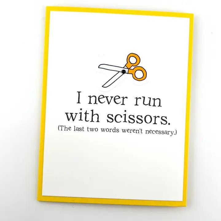 Run w/ Scissors Card