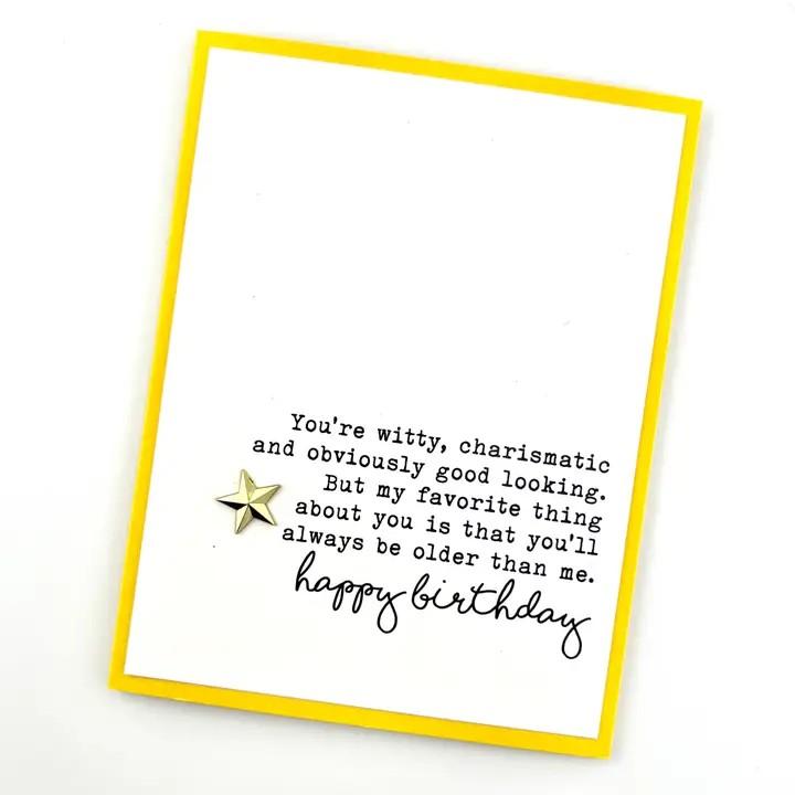 Witty & Charasmatic Card