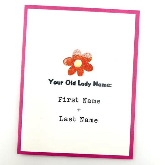 Old Lady Name Card