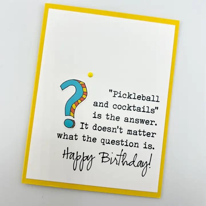 Pickleball & Cocktails Card