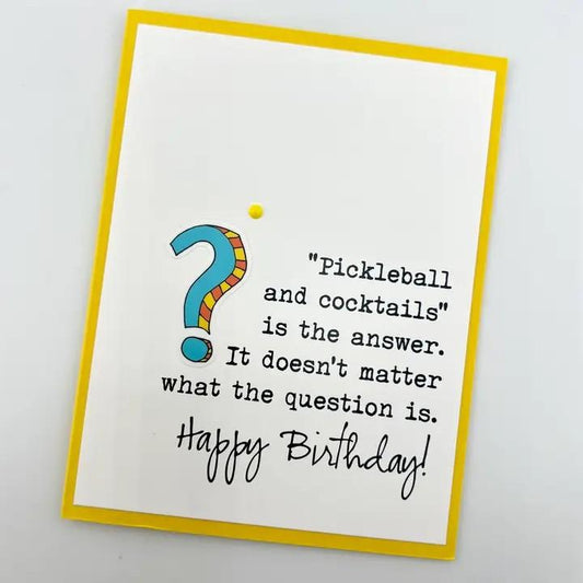 Pickleball & Cocktails Card