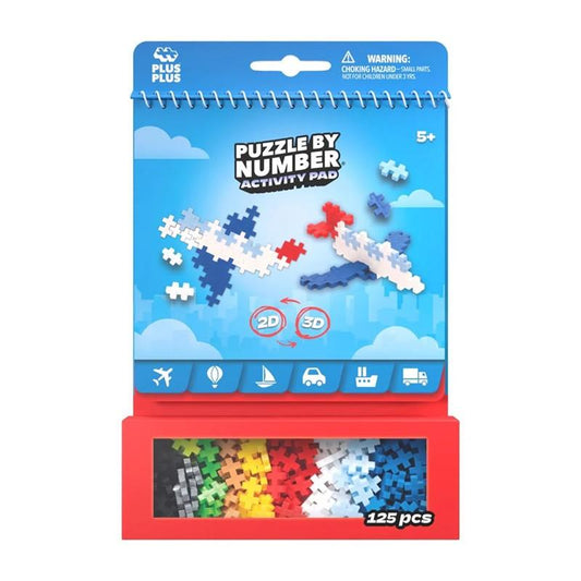 Transportation Puzzle By Number Activity Pad