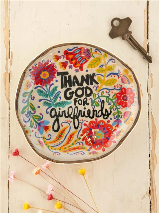 Thank God For Girlfriends Trinket Dish