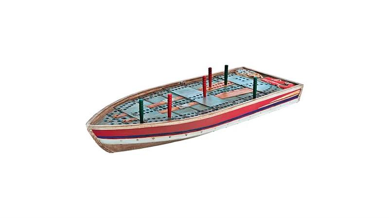 Tin Boat Cribbage Board