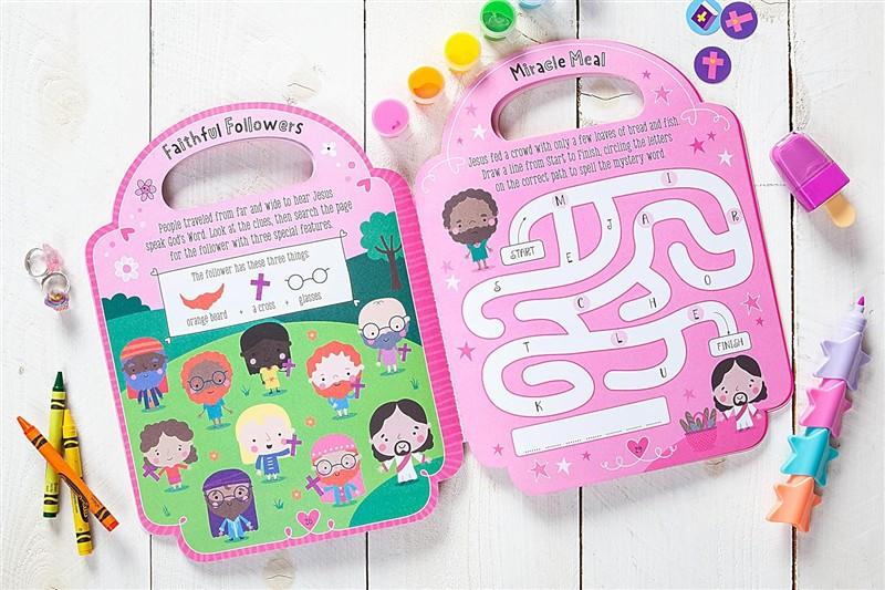 My Pretty Pink Bible Backpack Activity Book