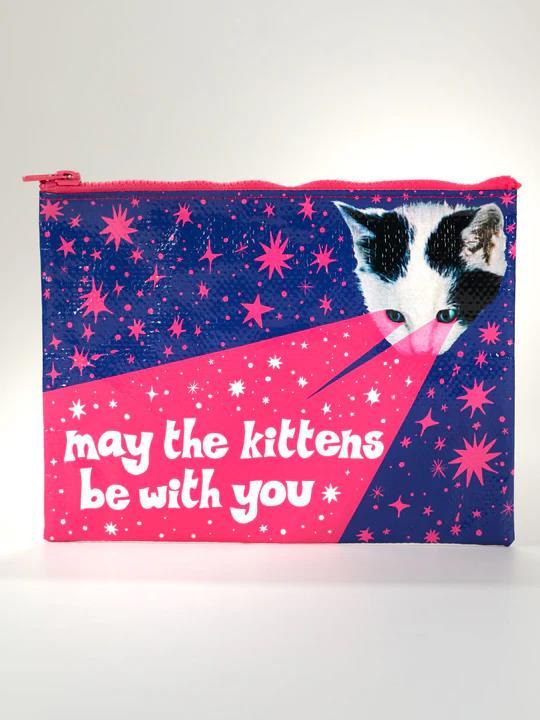 May the Kittens Be With You Zipper Pouch