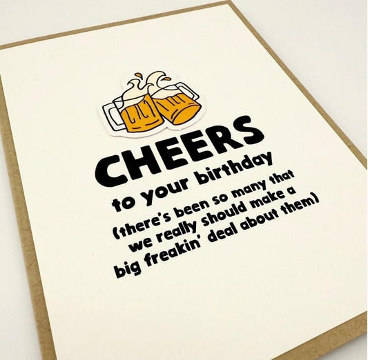 Cheers Make a big deal Card