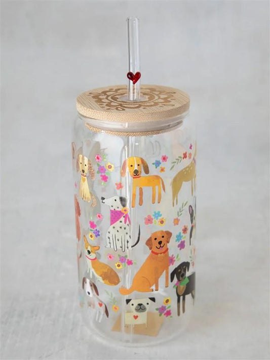 Dog Glass Tumbler