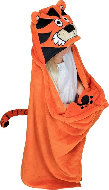 Tiger Hooded Blanket