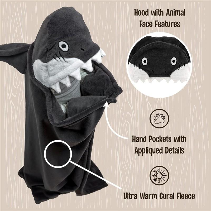 Shark Hooded Blanket