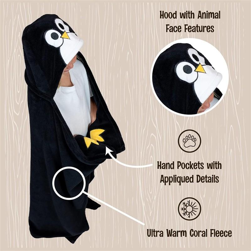 Penguin Hooded Blanket