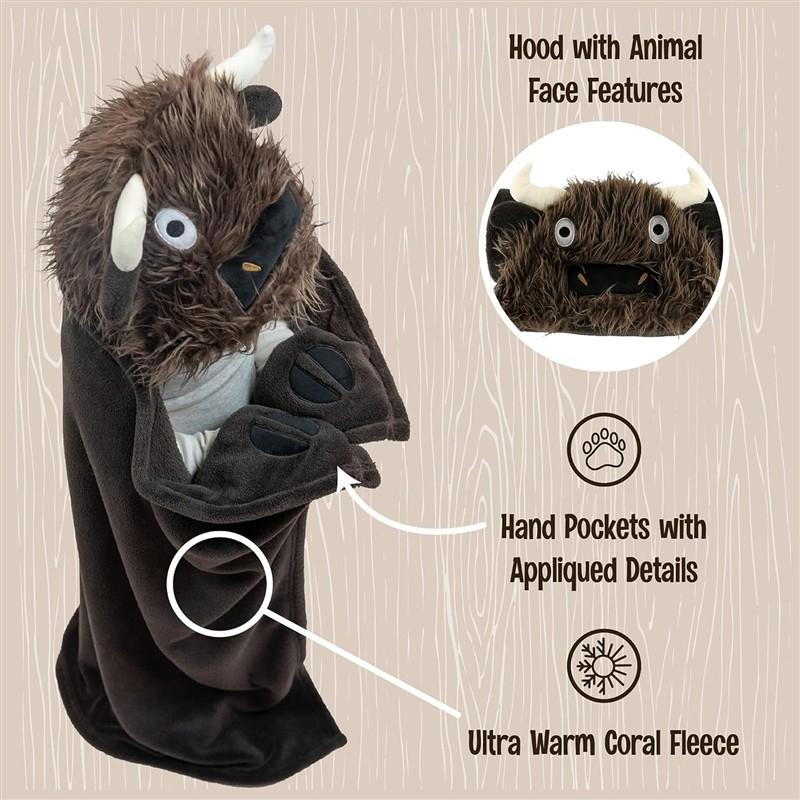 Buffalo Hooded Blanket