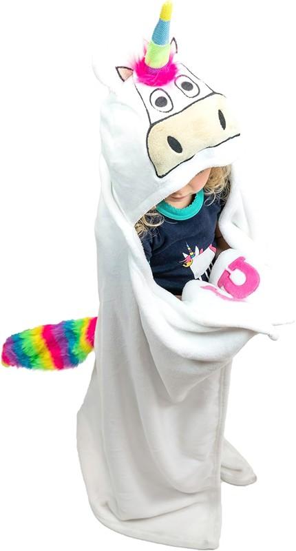 Unicorn Hooded Blanket
