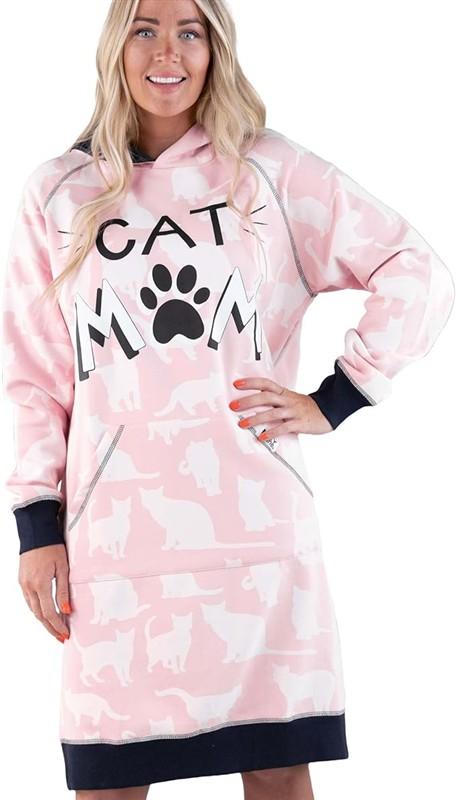 Cat Mom Sleep Hoodie L/XL