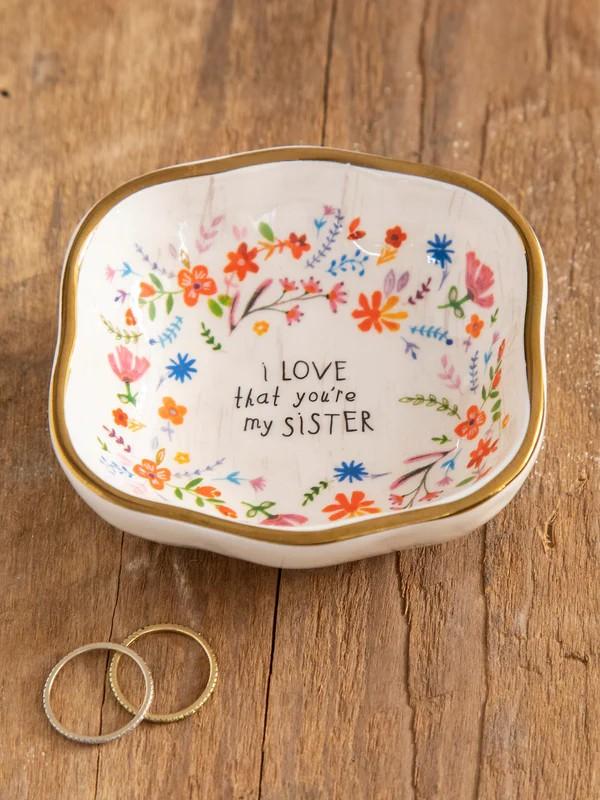 Sister Antiqued Trinket Bowl
