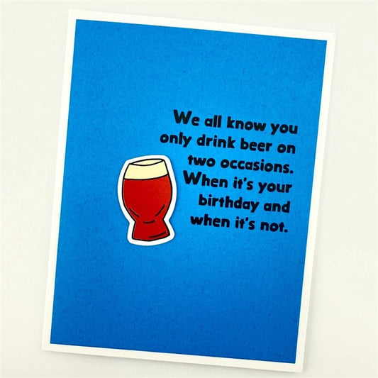 Beer on Two Card