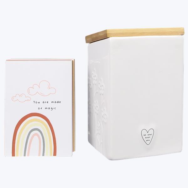 Daily Affirmation Box with 50 Inspiration Cards