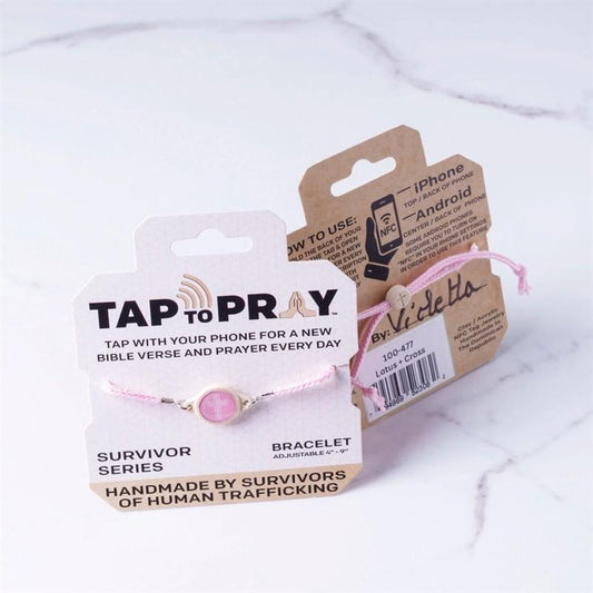 Lotus Pink Tap To Pray™ Bracelet - Survivor Series