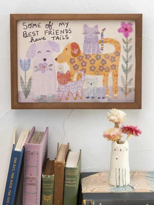 Bungalow Box Sign - Best Friends Have Tails