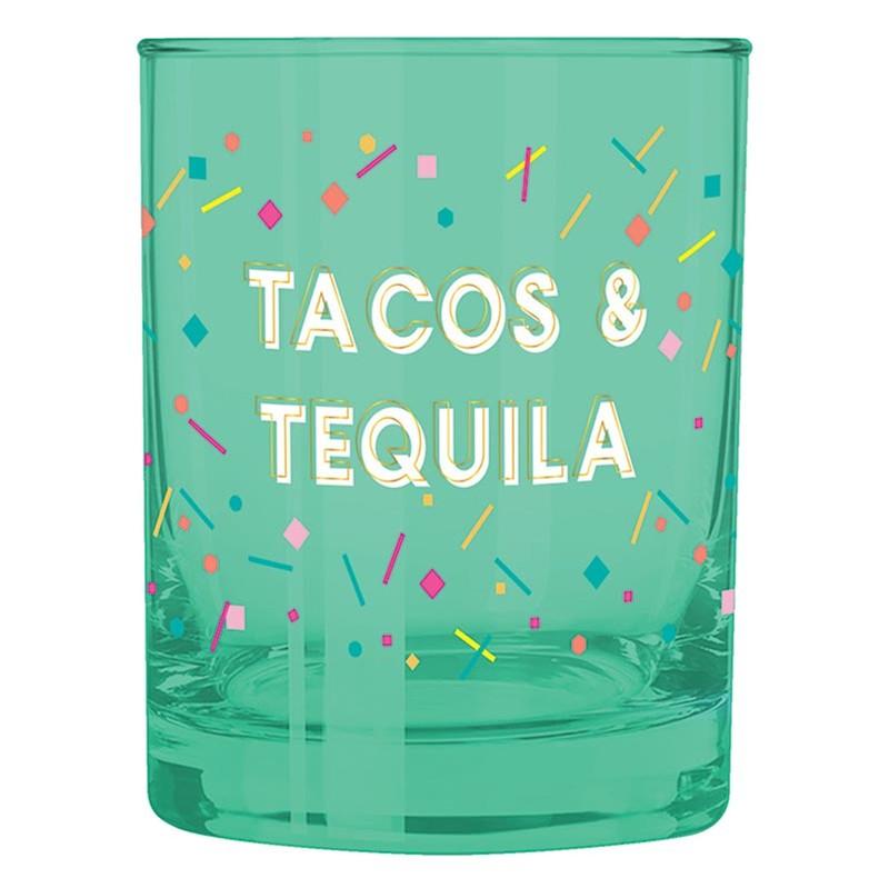 Tacos & Tequila DOF Glass
