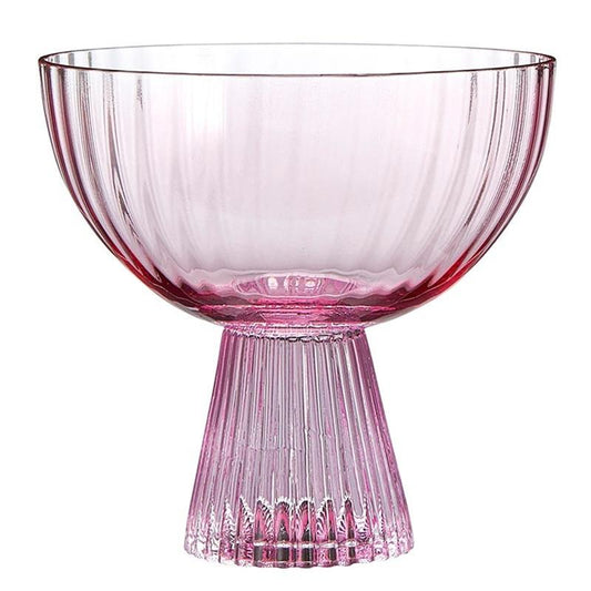 Coupe Glass - Light/Dark Pink