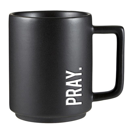 Pray. Matte Black Mug