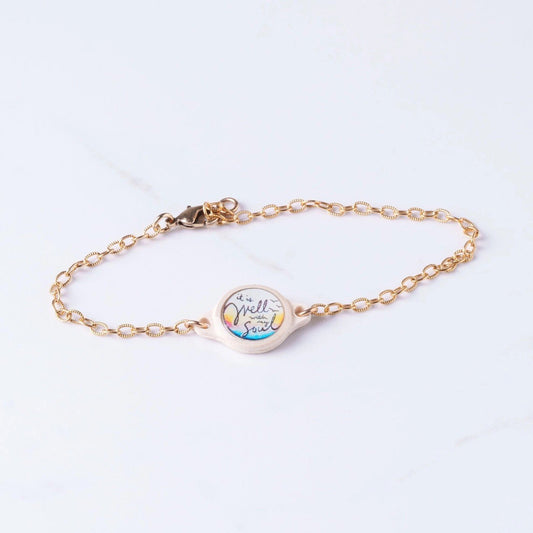 It Is Well Gold Plated Tap To Pray™ Bracelet - Survivor Series