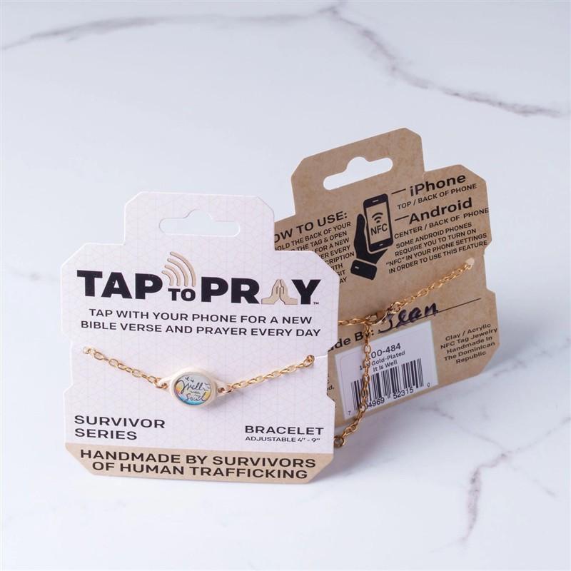 It Is Well Gold Plated Tap To Pray™ Bracelet - Survivor Series