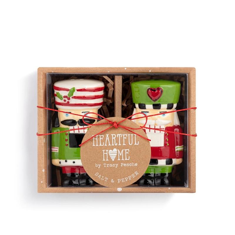 Nutcracker Ceramic Salt and Pepper Set
