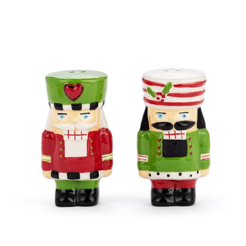 Nutcracker Ceramic Salt and Pepper Set