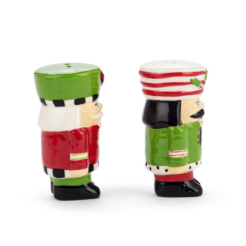 Nutcracker Ceramic Salt and Pepper Set