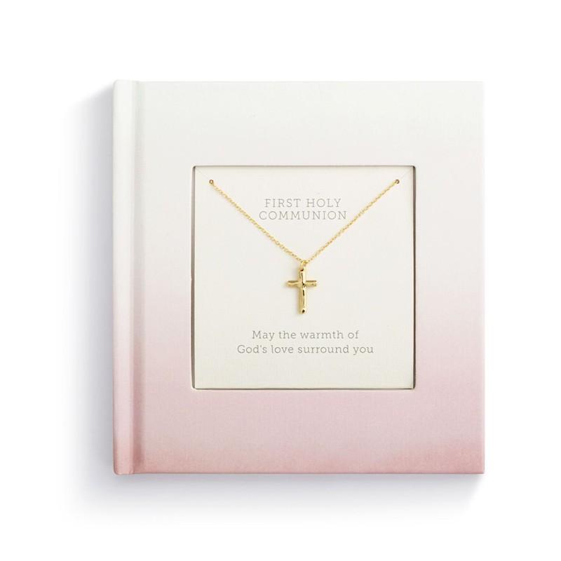 Girl First Communion Book and Necklace