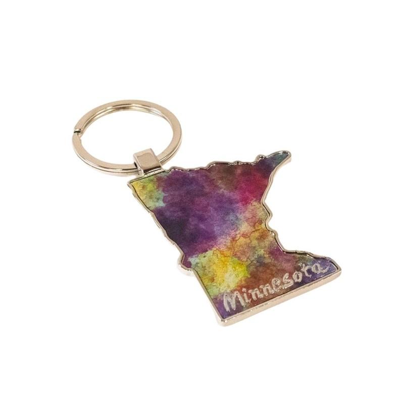 Minnesota Watercolor Keychain