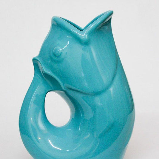 Aqua Small Gurgle Pot