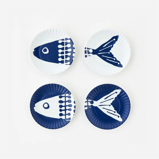 Heads or Tails Fish Coasters in Gift Box - Set of 4