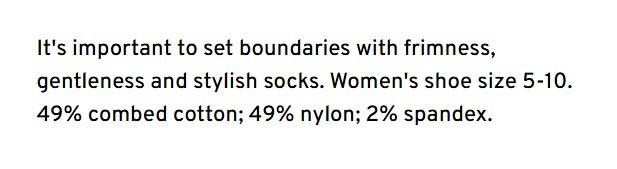 Quiet Time Socks. We Don't Talk Now. W-Crew Socks