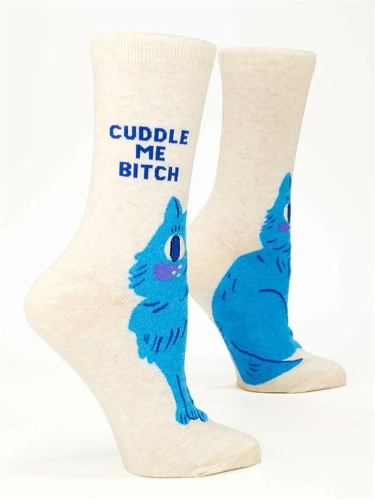 Cuddle Me Bitch W-Crew Socks