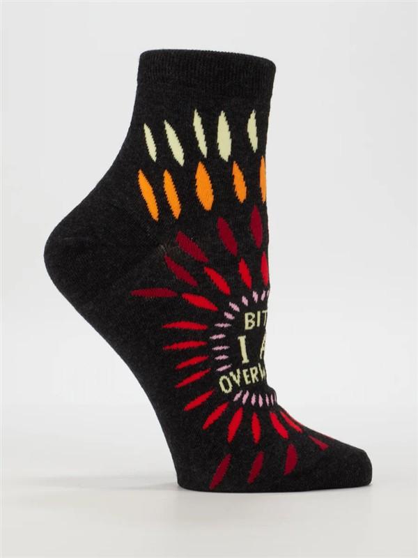 Bitch I AM Overwhelmed W-Ankle Socks