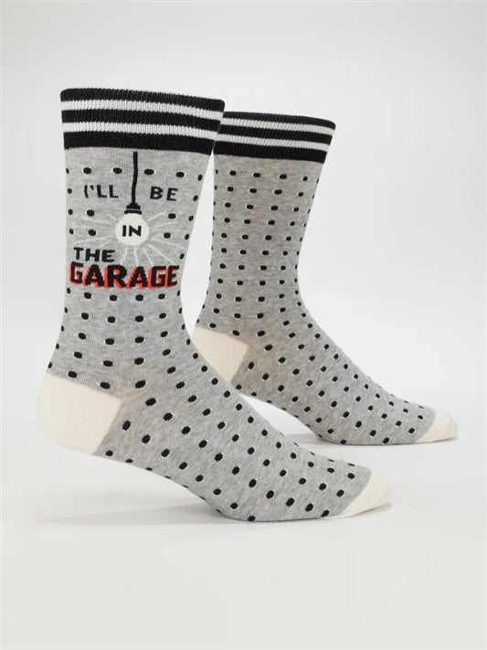 I'll Be In The Garage M-Crew Socks