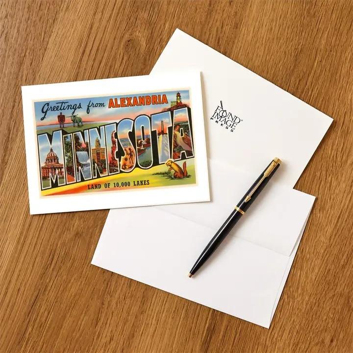 Greetings from Alexandria, MN Greeting Card