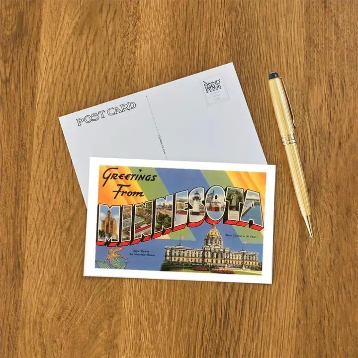 Greetings from Minnesota Postcard