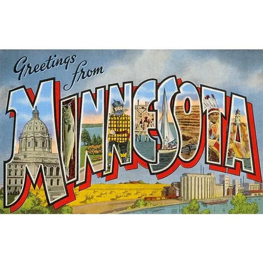 Greetings from Minnesota Postcard