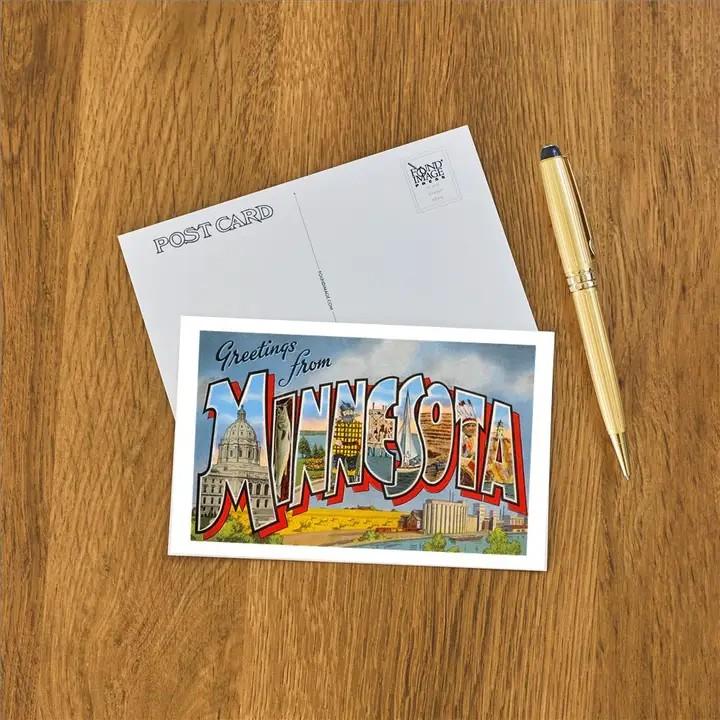 Greetings from Minnesota Postcard