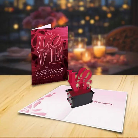Love is Everything Pop Up Card