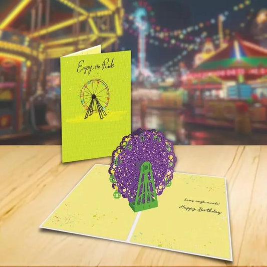 Ferris Wheel Happy Birthday Pop Up Card