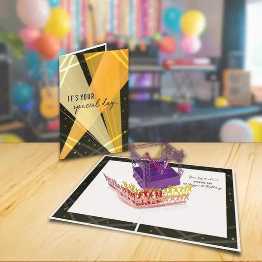 Concert Happy Birthday Pop Up Card