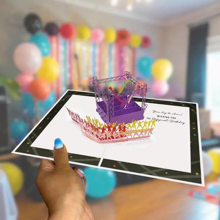 Concert Happy Birthday Pop Up Card