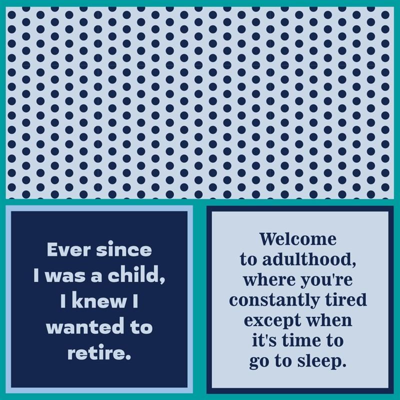 Adulthood Tired Napkins